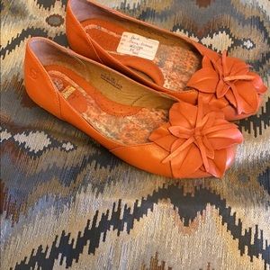 Orange flats